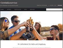 Tablet Screenshot of getraenke-halle.frischdienst-grube.de